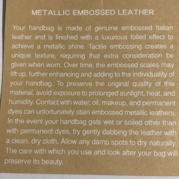 Michael Kors Metallic Embossed leather shoulder bag - Picture 10 of 10